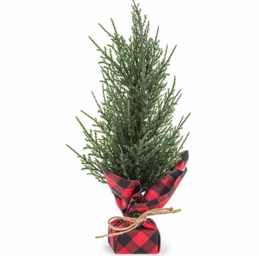 Pine Tree With Plaid Base